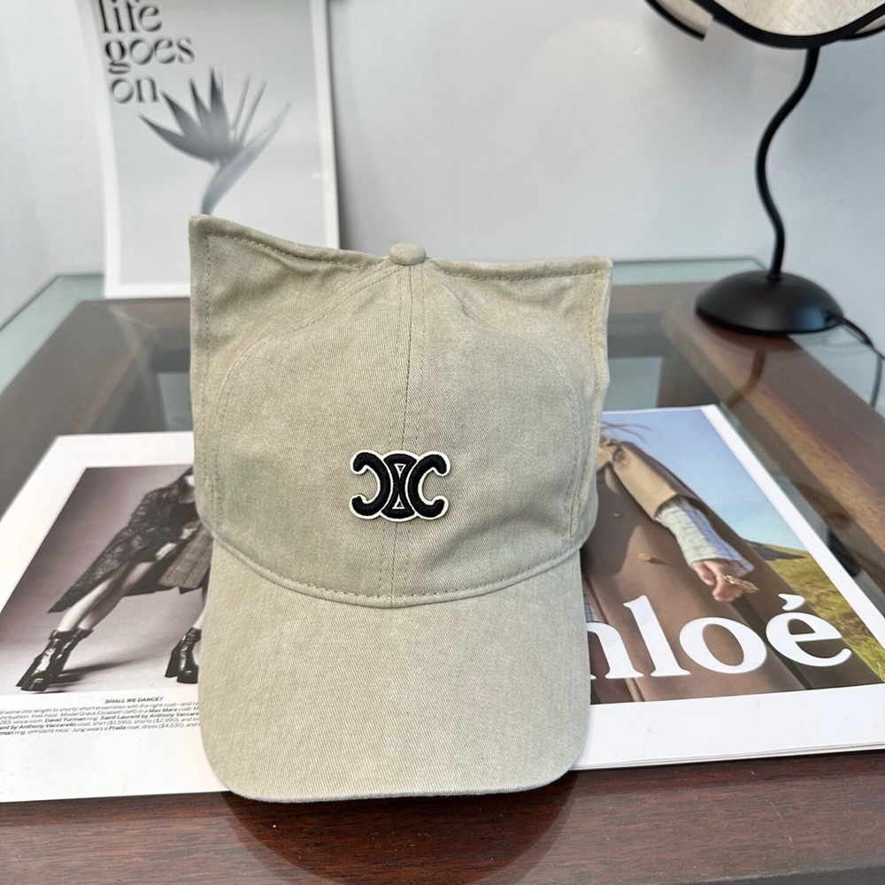 Celine Triomphe Cat Ear Baseball Cap